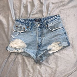 A&F high rise shorts
